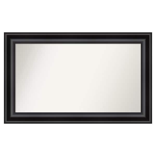 Amanti Art Grand Black 41.75 in. W x 25.75 in. H Custom Non-Beveled Recycled Polystyrene Framed Bathroom Vanity Wall Mirror