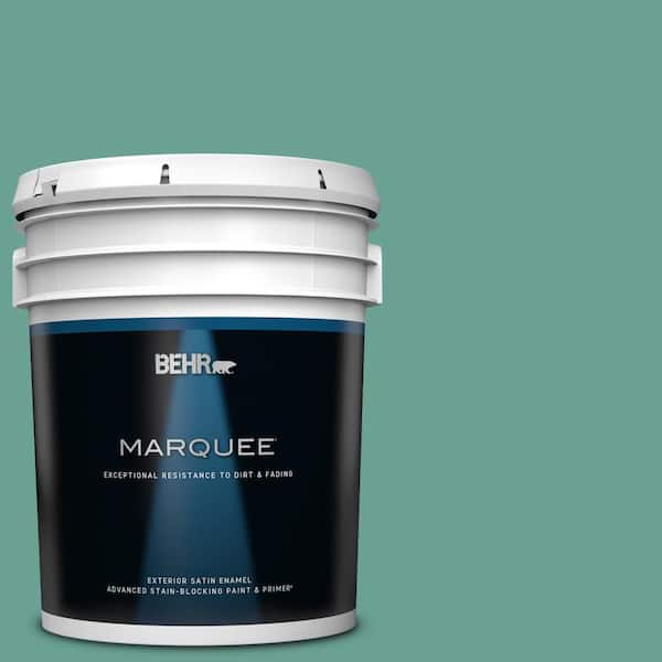 BEHR MARQUEE 5 gal. #T17-15 Jade Dragon Satin Enamel Exterior Paint & Primer