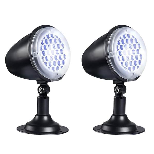 Rossetta 1920 x 1080 2-Pack Christmas Snowfall Light Projector Rotating Snow Falling Lights with 50 Lumens
