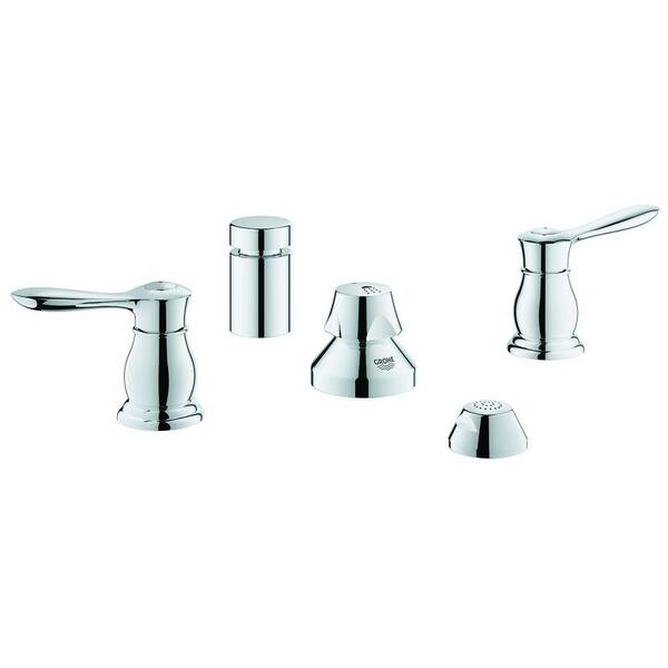GROHE Parkfield 2-Handle Wideset Bidet Faucet with Handle in Chrome