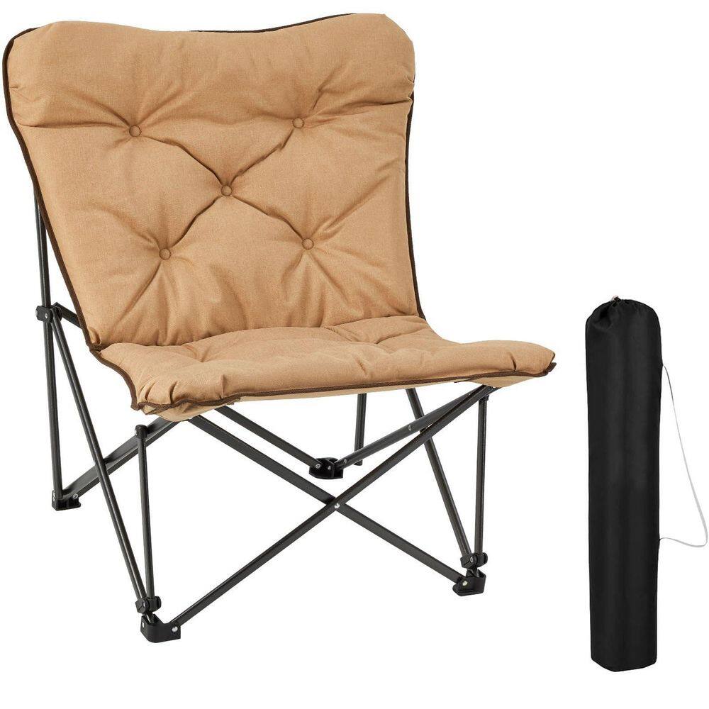 Butterfly Chair, Oversized Thick Padded Comfy Camping Chairs Portable Folding Chair 400 lbs. Heavy Duty Seat Khaki price history on PriceWatchPro