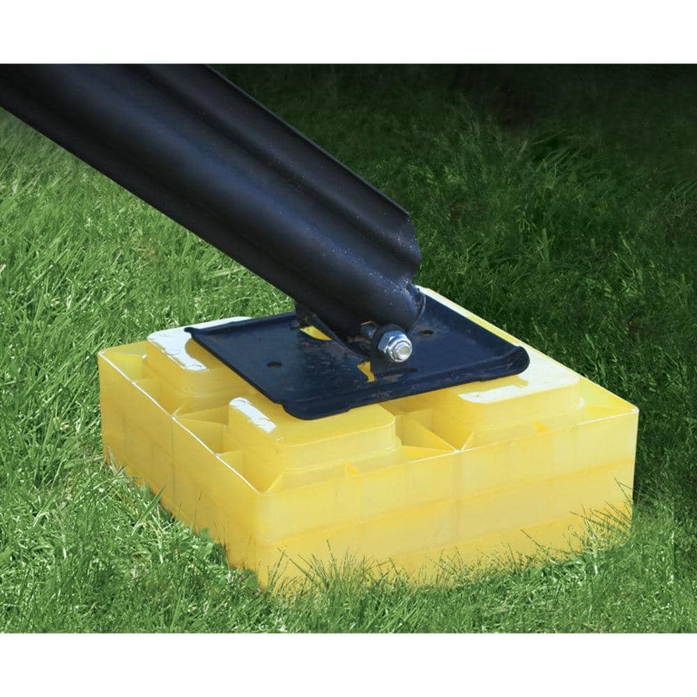 Yellow Resin RV Leveling Blocks with Storage Bag