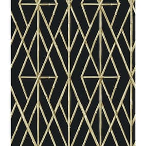 56 sq. ft. Riviera Bamboo Trellis Wallpaper