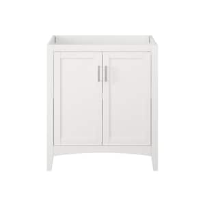 Tilton 30 in W x 21.5 in D x 34.2 in H Folding Bath Vanity Cabinet without Top in White Finish