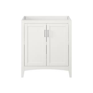 Tilton 30 in W x 21.5 in D x 34.15 in H Folding Bath Vanity Cabinet without Top in White Finish