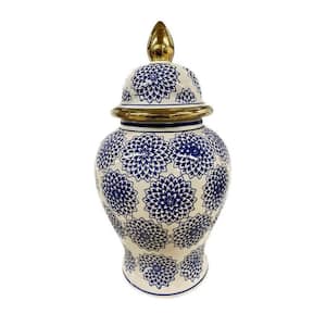 Ceramic Jar with Floral Design