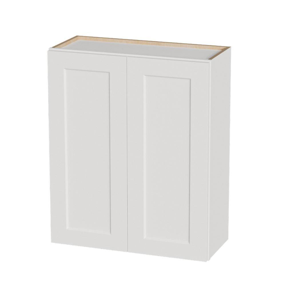 30 in. W x 12 in. D x 30 in. H Wood Ready to Assemble Wall Kitchen Cabinet in White with Adjustable Shelves price history on PriceWatchPro