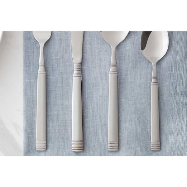 StyleWell 20-Piece Stainless Steel Flatware Set with Decorative 