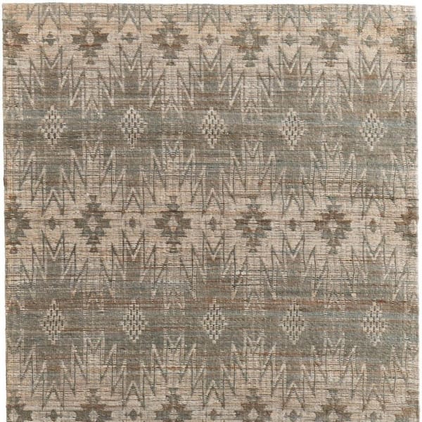 5 X 8 Tan, Gray Geometric Area Rug