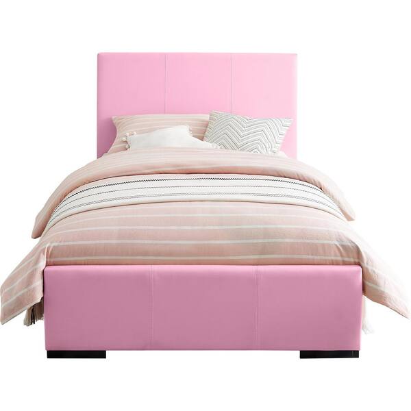Camden Isle Hindes Pink Upholstered Full Platform Bed 86963 The Home