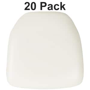 White Vinyl Chair Pad (Set of 20)