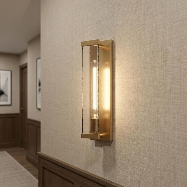 Adelman 4.5 in. 1-Light Contemporary Gold Wall Sconce