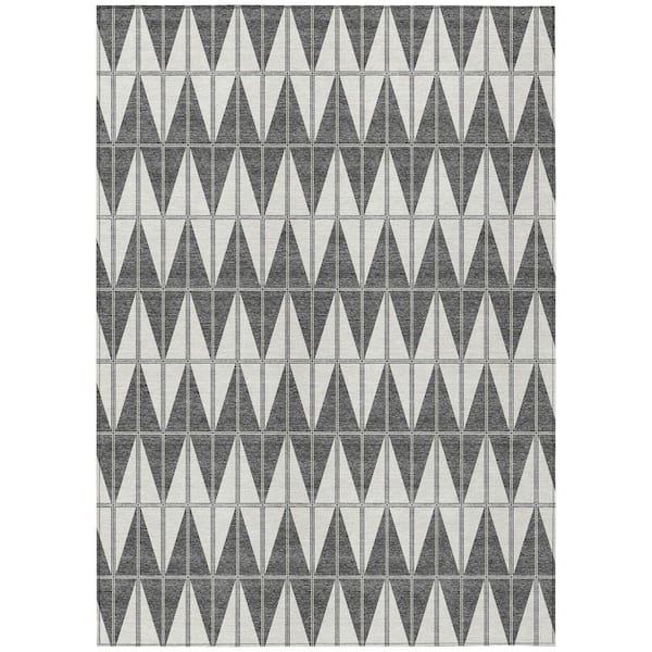 Chantille Machine Washable Indoor/Outdoor Abstract ACN2415 Ivory 3 ft. x 4 ft. Area Rug