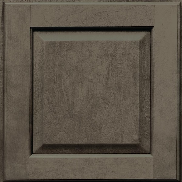 KraftMaid 14-5/8 in. x 14-5/8 in. Cabinet Door Sample in Cannon Grey