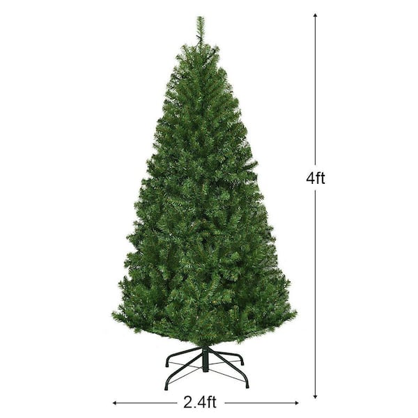 ANGELES HOME 4 ft. Green Pre-Lit LED Artificial Christmas Tree