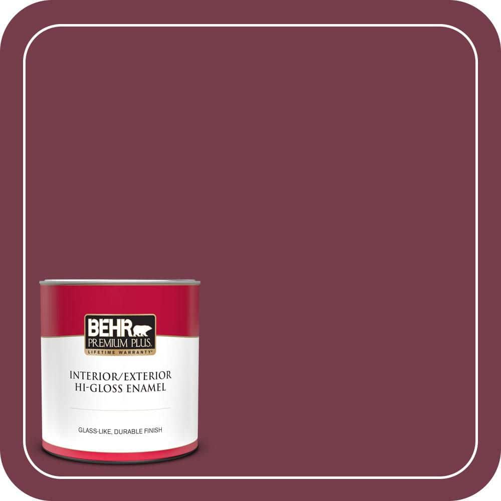 1 qt. #ICC-110 Vintage Merlot Hi-Gloss Enamel Interior/Exterior Paint & Primer product image for price tracking