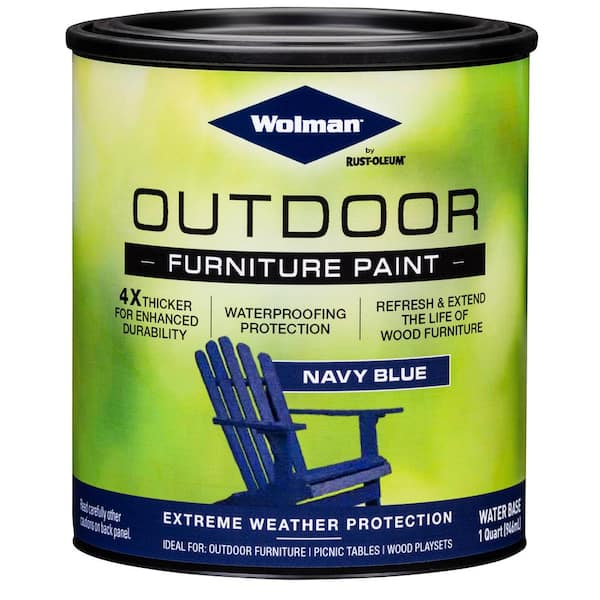Wolman 1 Qt Navy Blue Outdoor, How Do You Waterproof Painted Wood Outdoor Furniture