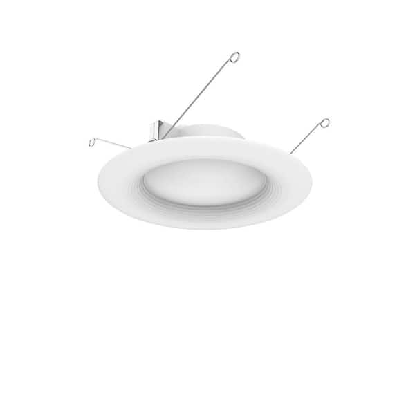 Photo 1 of 5/6 in. 2700K White Integrated LED Recessed Trim CEC-T20 (4-Pack)