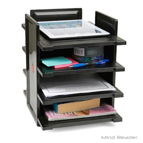 Mind Reader PU Leather Full Desk Accessory Set Organizer in Black  FULLDESK-BLK - The Home Depot