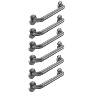 18 in. Grab Bar Combo in Brushed Stainless Steel (6-Pack)