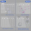 Oumilen Monthly Planner Plus Memo Board Dry Erase Calendar Board Acrylic, Magnetic with 6 Pens