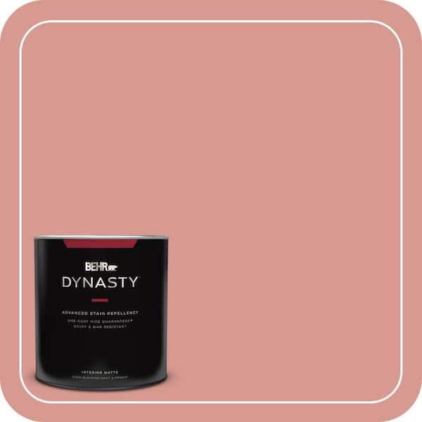 BEHR DYNASTY 1 qt. #T13-15 Shanghai Peach Matte Interior Stain-Blocking Paint and Primer