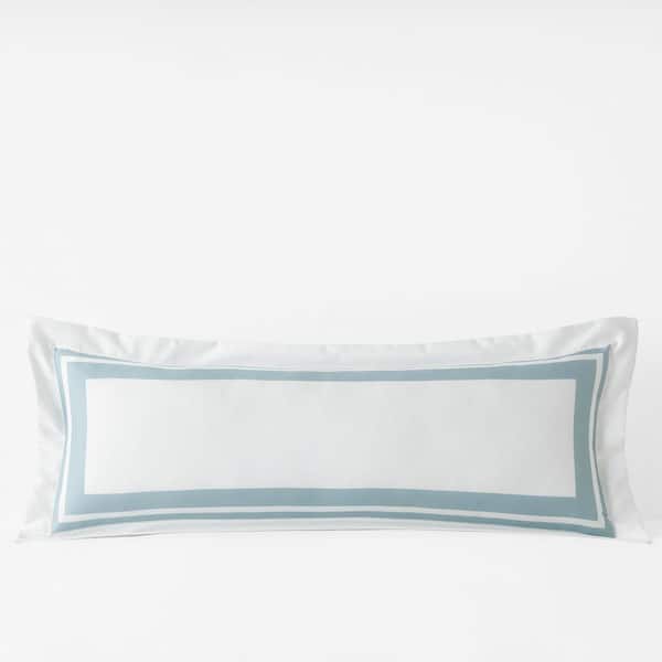 Legends Hotel Double Border Cloud 14 in. X 40 in. Throw Pillow Cover