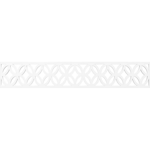 Crosby Fretwork 0.375 in. D x 46.625 in. W x 8 in. L PVC Panel Moulding