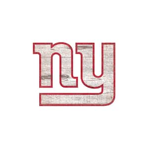 NFL Indoor New York Giants Distressed Logo Cutout Wood Signs