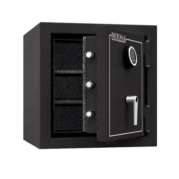 MESA 3.3 cu. ft. All Steel Burglary and Fire Safe with Electronic Lock, Hammered Grey