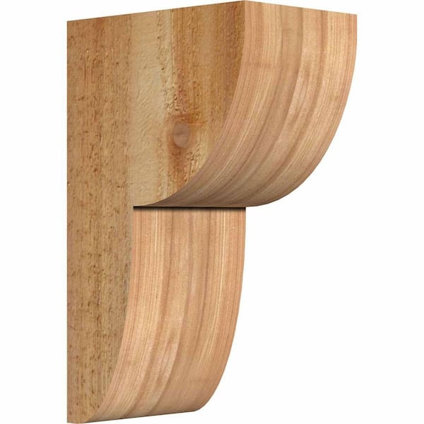 Ekena Millwork 4 in. x 6 in. x 10 in. Western Red Cedar Crestline Rough Sawn Corbel