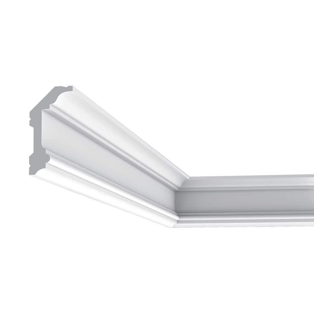 Primed White Polyurethane Crown Moulding Set of 2