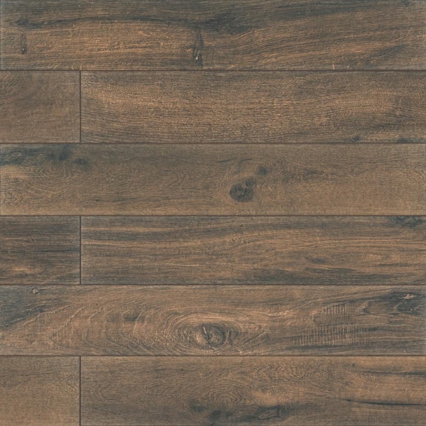 MSI Cottage Wenge 8 in. x 48 in. Matte Porcelain Wood Look Floor and Wall Tile (15.96 sq. ft./Case)
