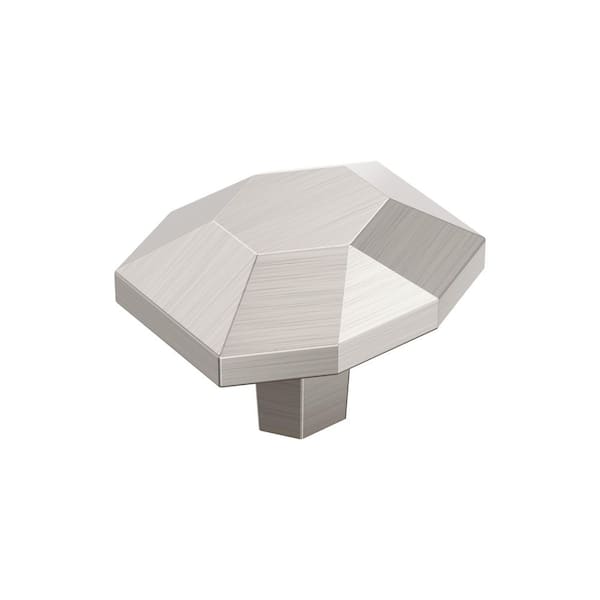 St. Vincent 1-5/8 in. (41mm) Length Satin Nickel Modern Geometric Cabinet Knob