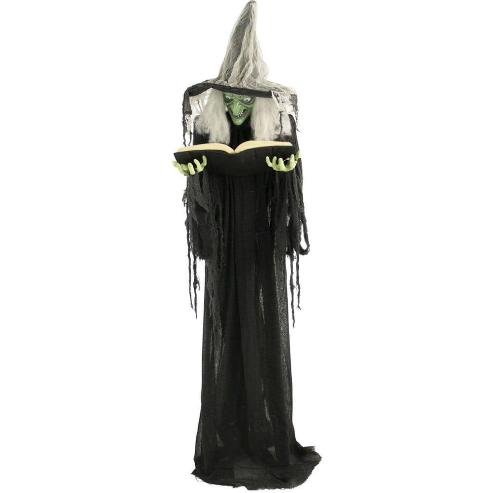 Reviews for Haunted Hill Farm 5.75 ft. Poseable Animatronic Witch with ...