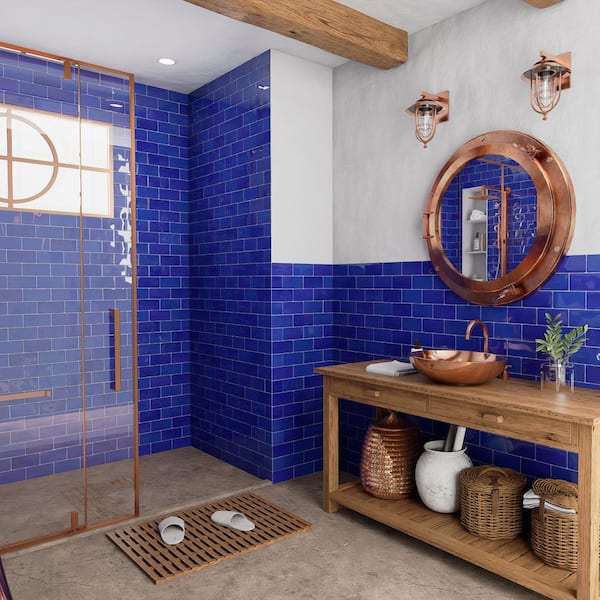 Viva Azul 3 in. x 6 in. Ceramic Wall Tile (4.16 sq. ft./Case)