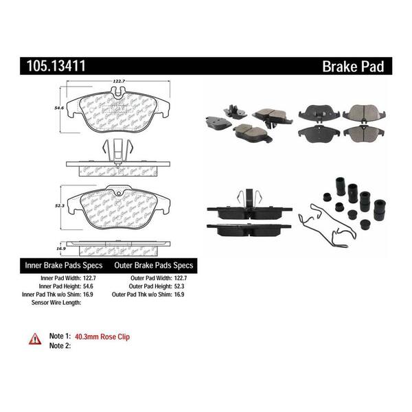 Centric Parts Disc Brake Pad Set
