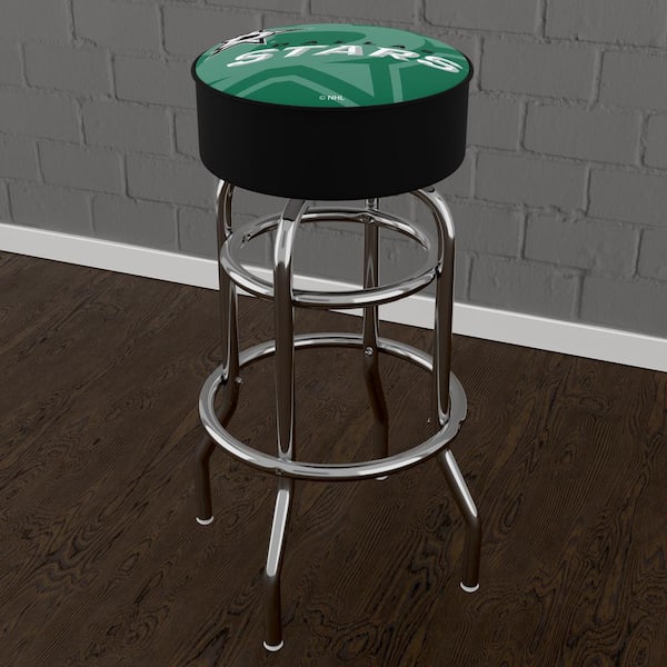 NHL Chrome Bar Stool with Swivel - Dallas Stars