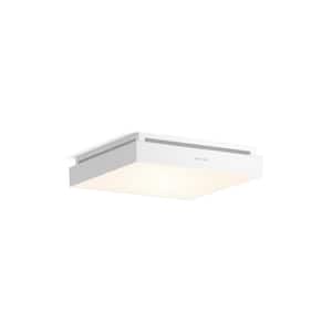 Atmo 150 CFM Square Bathroom Exhaust Fan With Light in White