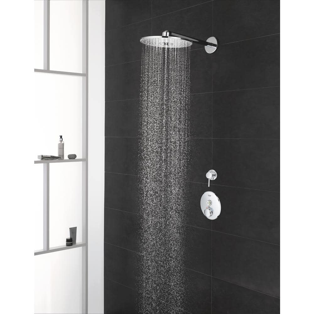 Chrome 10-Inch Ceiling Mounted Rain Showerhead