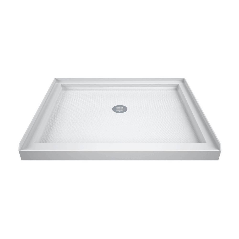 Flex 36" Brushed Nickel Frameless Pivot Shower Kit