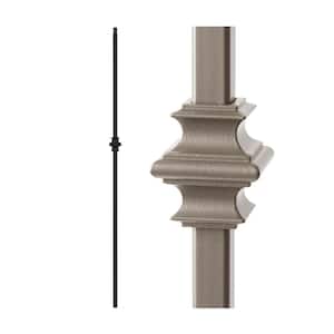 Ash Grey 34.1.34-T Mega Single Knuckle Hollow Iron Baluster for Staircase Remodel