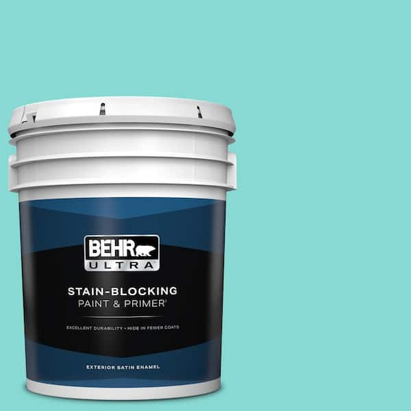 BEHR ULTRA 5 gal. #P450-3 Rainwater Satin Enamel Exterior Paint & Primer