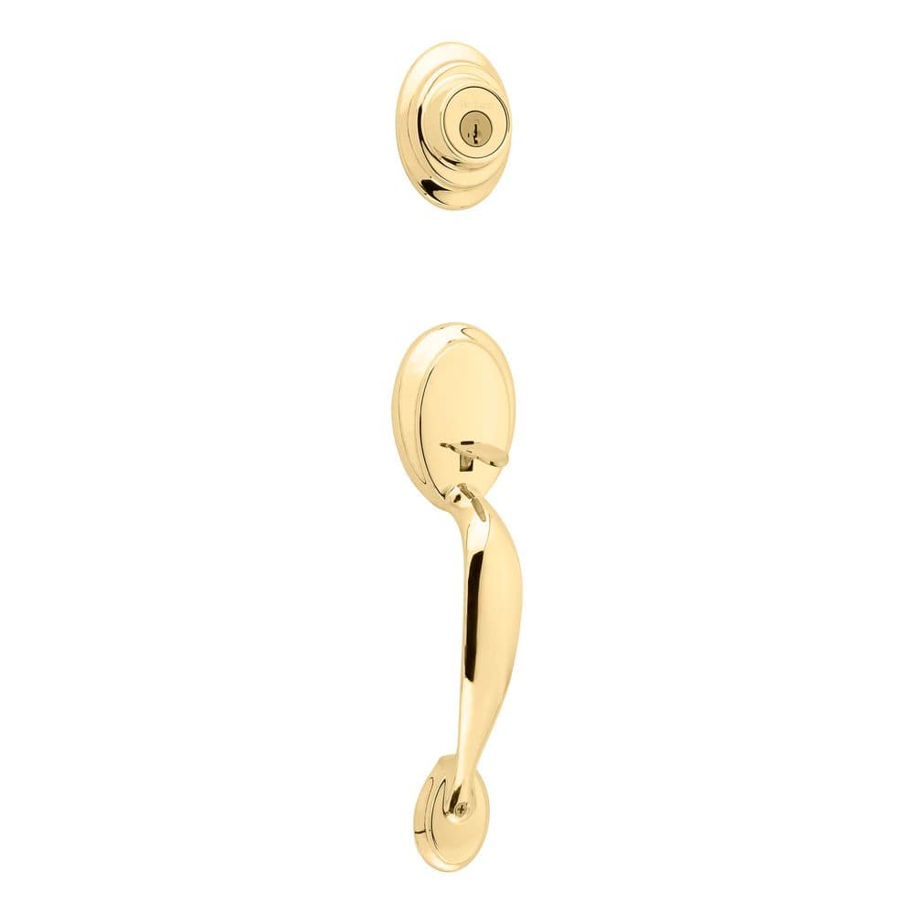 Dakota Polished Brass Keyed Entry Single Cylinder Door Handleset with Tylo Doorknob Featuring SmartKey Security price history on PriceWatchPro