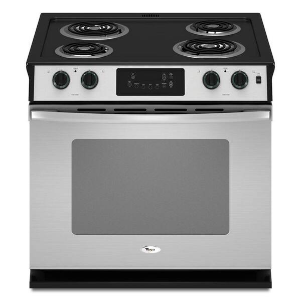 Whirlpool 4.5 cu. ft. Drop-In Electric Range with Self-Cleaning Oven in Stainless Steel