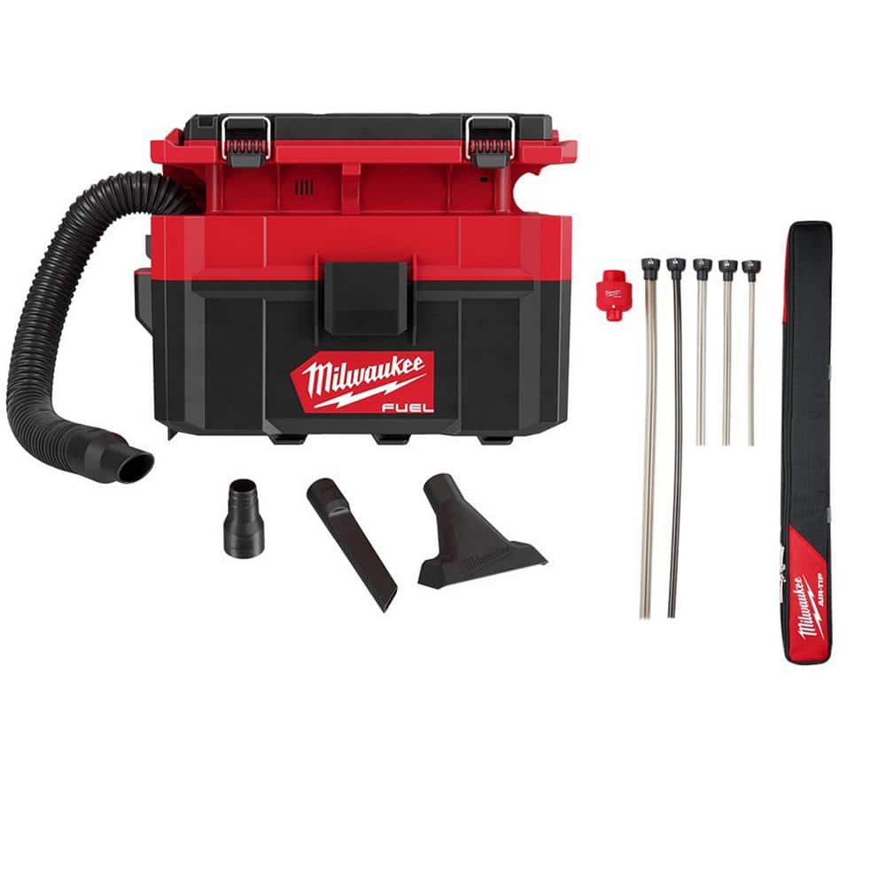 M18 FUEL PACKOUT Cordless 2.5 Gal Wet/Dry Vacuum w/AIR-TIP 1-1/4 in. - 2-1/2 in. (7-Piece) Long Reach Flexible Hose Set price history on PriceWatchPro