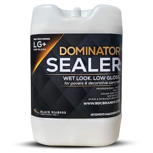 5 gal. Clear Acrylic Sealer Wet Look Low Gloss Professional Grade Fast Dry Water Based Decorative Concrete/Paver Sealer