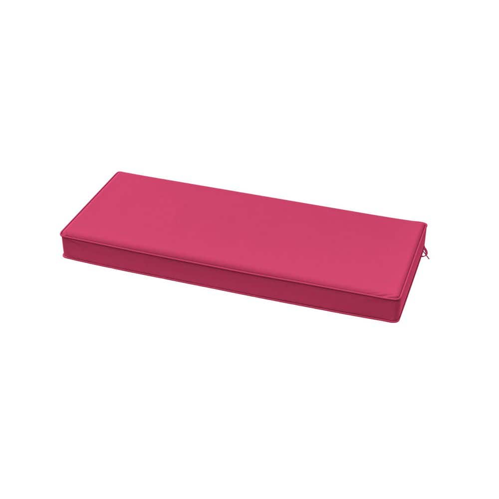 45 in. x 18 in. x 3.5 in. Rectangular Outdoor Porch Swing Bench Cushion Pink price history on PriceWatchPro