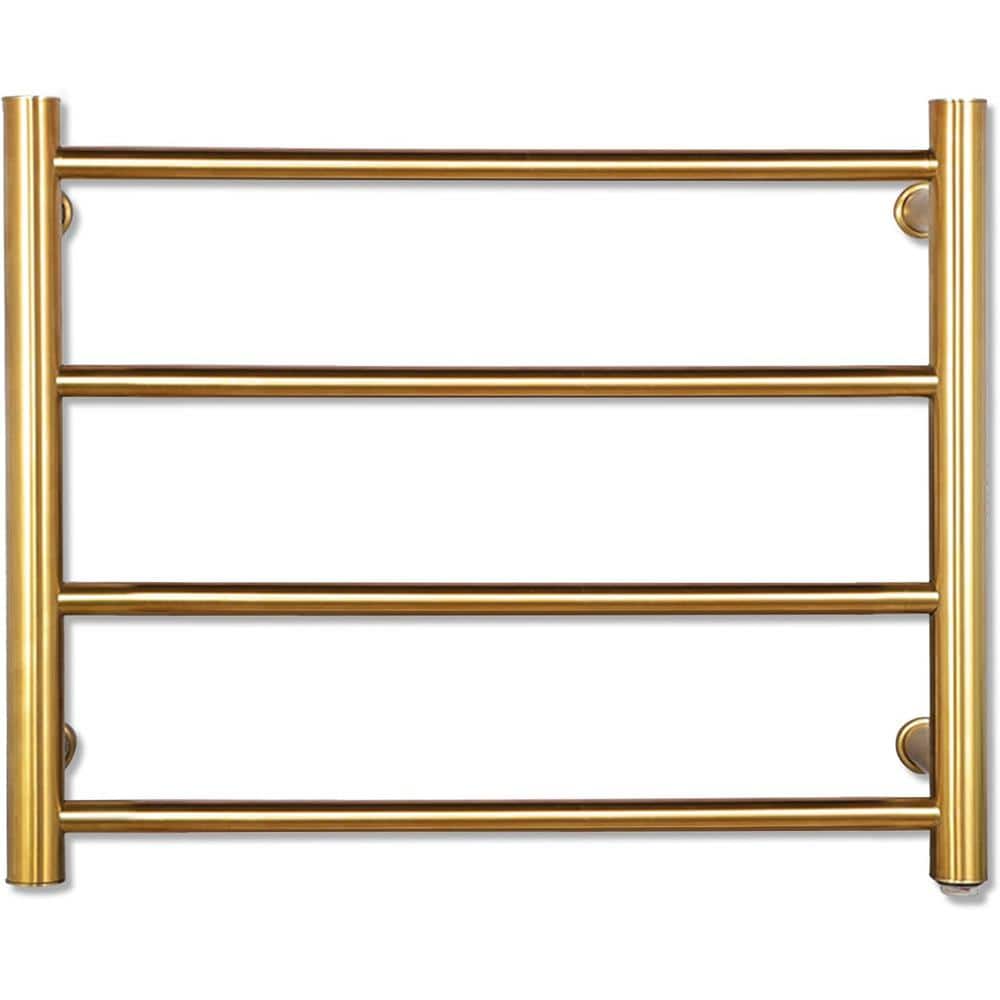 4 Bars Screw-in Electric Plug-in Towel Warmer, Wall Mounted 304 Stainless S