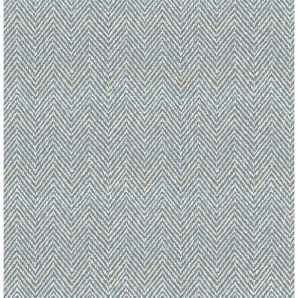 SCOTT LIVING Grey Blue Alden Peel and Stick Vinyl Wallpaper Sample